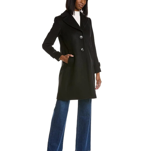 Sam Edelman Jackets & Blazers - Sam Edelman Twill Walker Wool-Blend Coat Women's Size 2